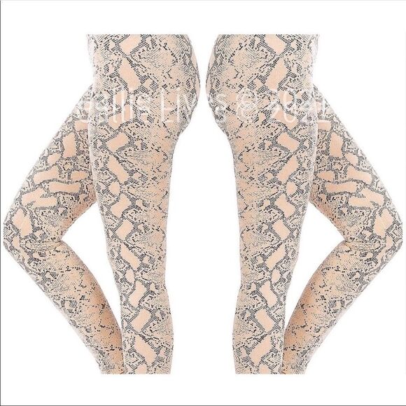 NWT Miz snake fleece snakeskin leggings - Picture 2 of 7